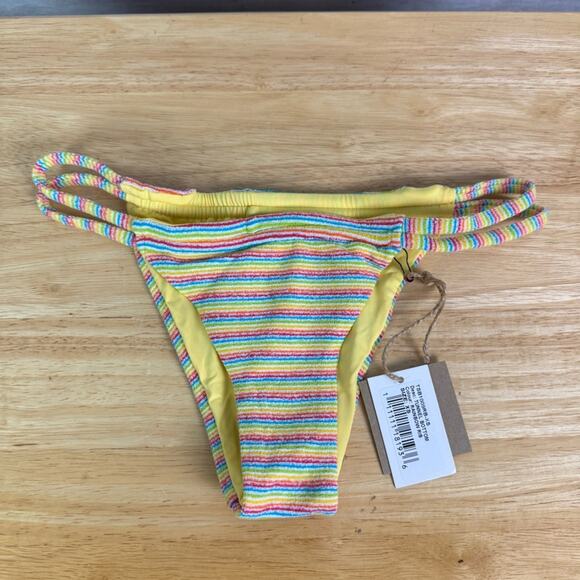 Free People X Toast Swim Tunnel Ribbed Bikini Bottoms Size XL - Picture 1 of 8